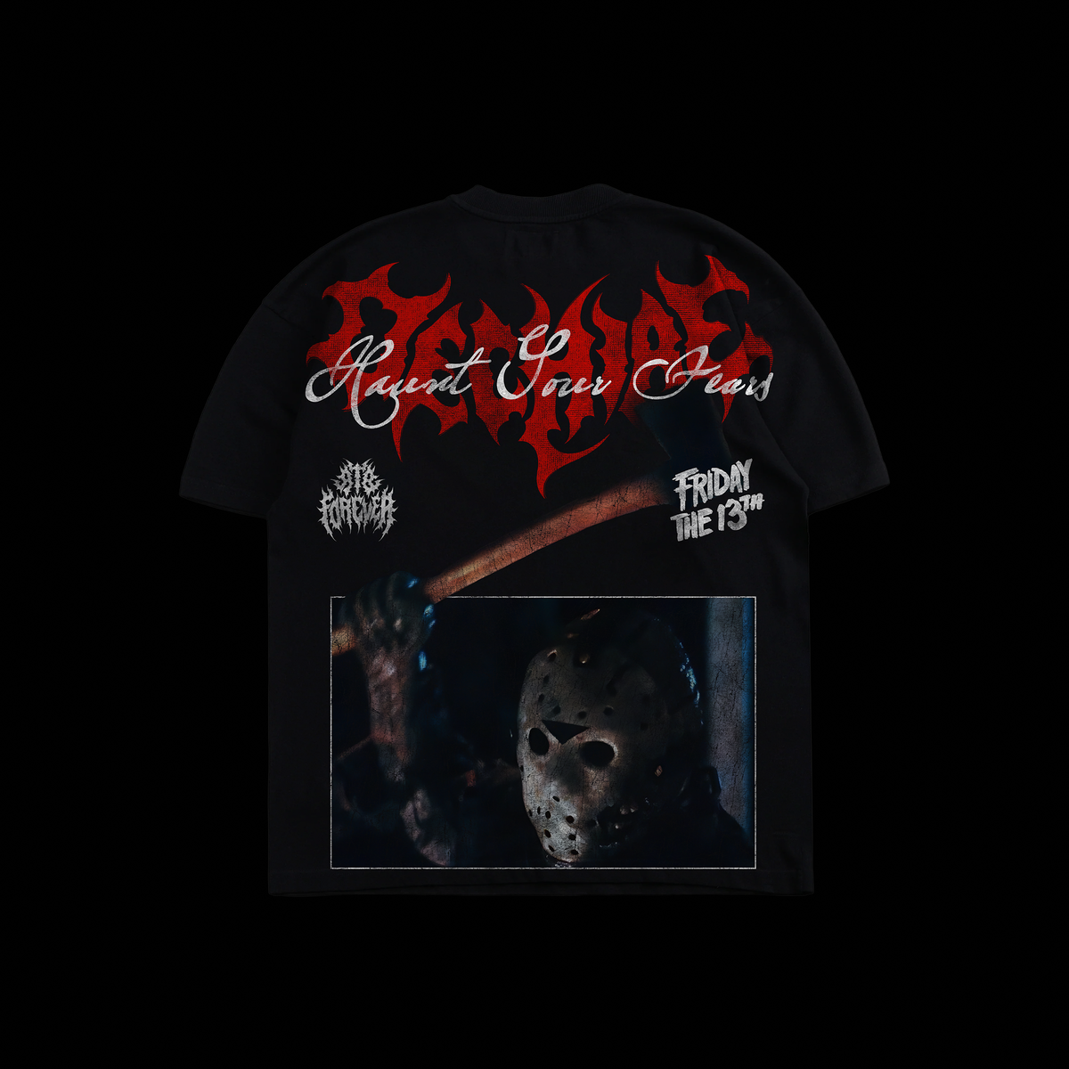 FRIDAY THE 13TH 'LIMITED' OS TEE IN BLACK