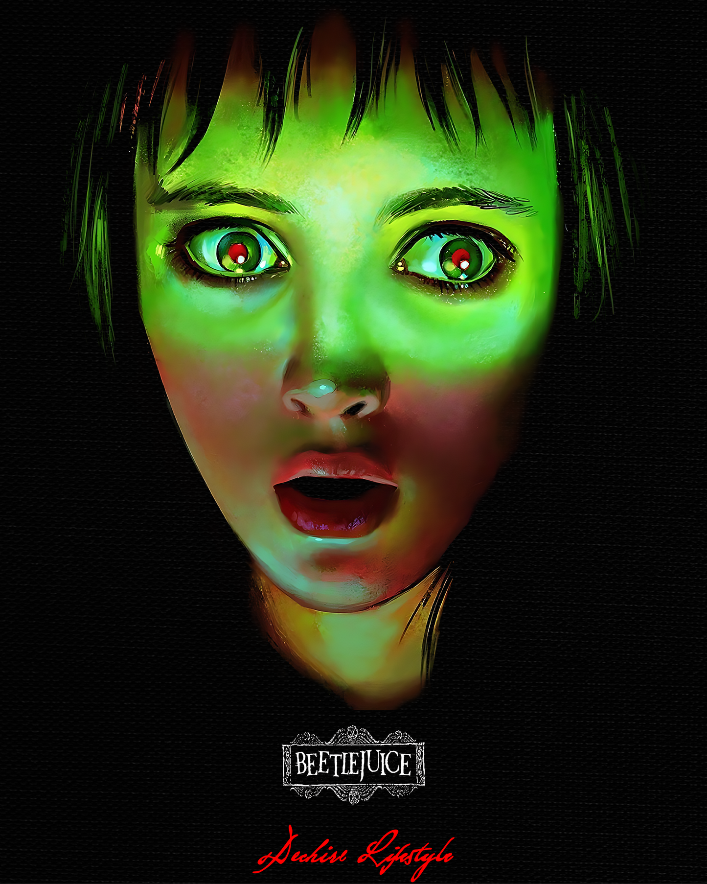 BEETLEJUICE 'LIMITED' OVERSIZED TEE IN BLACK