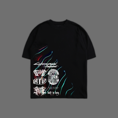 SANDEVISTAN 'LIMITED' OVERSIZED TEE IN BLACK