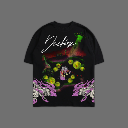 THE COWARDLY DOG '1 OF 1,000' OS TEE IN BLACK