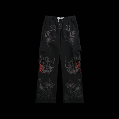 SPIDER-VERSE 'LIMITED' CARGO SWEATS IN BLACK