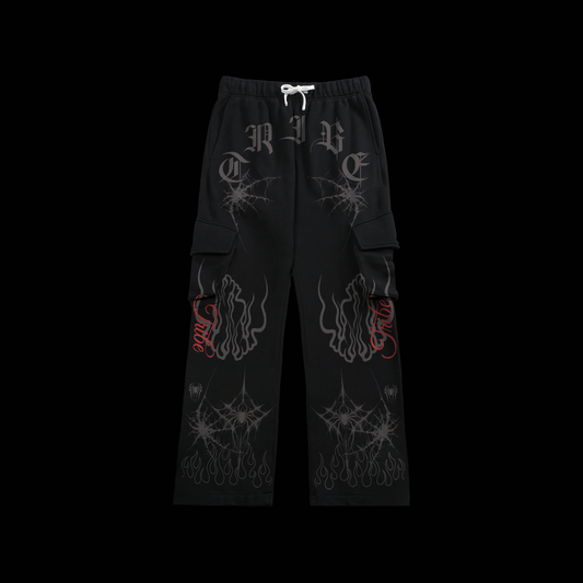 SPIDER-VERSE 'LIMITED' CARGO SWEATS IN BLACK