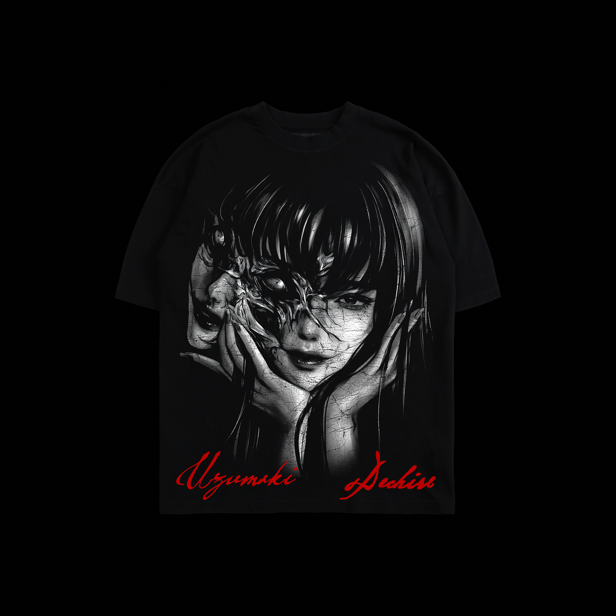 UZUMAKI.. I SEE SPIRALS 'LIMITED' OS TEE IN BLACK