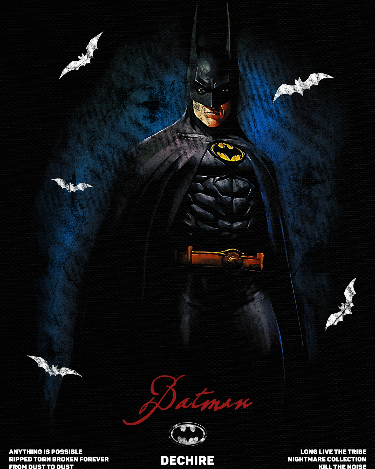 BATMAN 89' 'LIMITED' OVERSIZED TEE IN BLACK