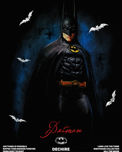 BATMAN 89' 'LIMITED' OVERSIZED TEE IN BLACK