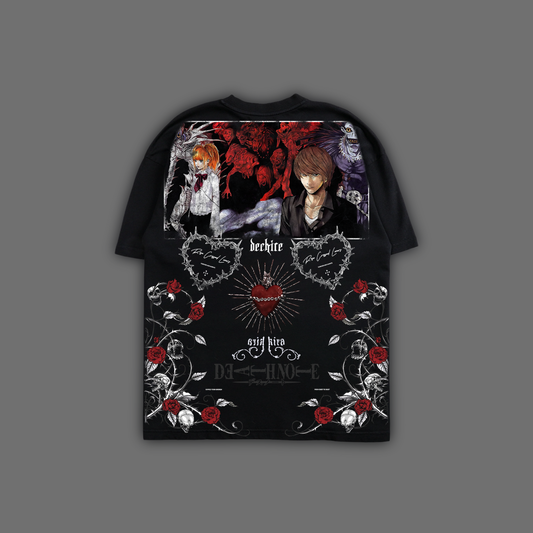 DEATHNOTE: WORLD WITHOUT LOVE '1 OF 200' RCL OVERSIZED TEE IN BLACK