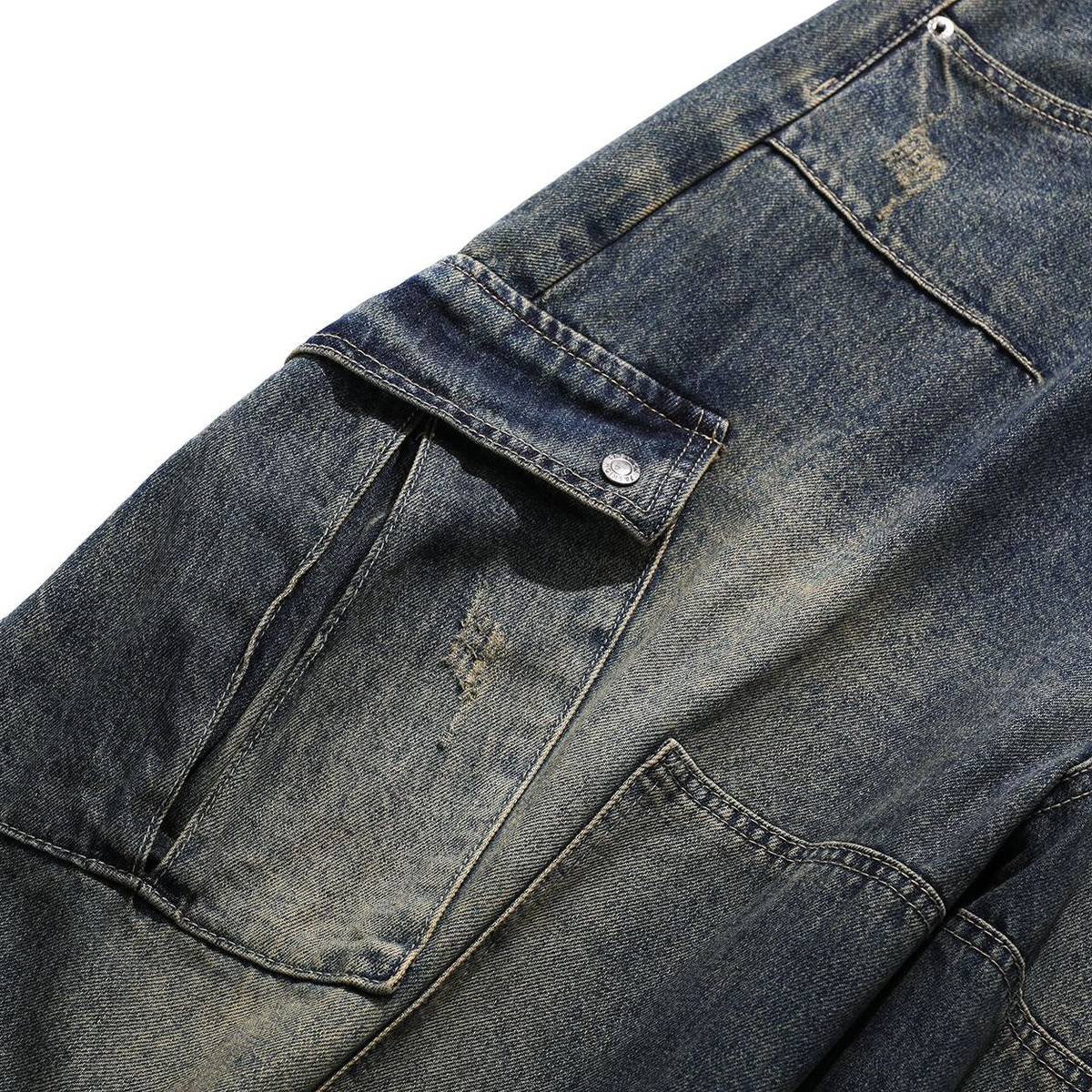 BRAND OF SACRIFICE '1 OF 25' DL:MADE MULTI-POCKET VINTAGE LOOSE JEANS
