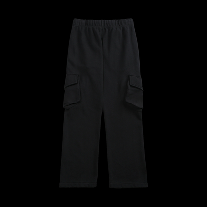 YORIICHI ' 1 OF 100' CARGO SWEATS IN SHADOW BLACK