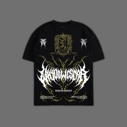 HUFFLEPUFF 'LIMITED' OVERSIZED TEE IN BLACK
