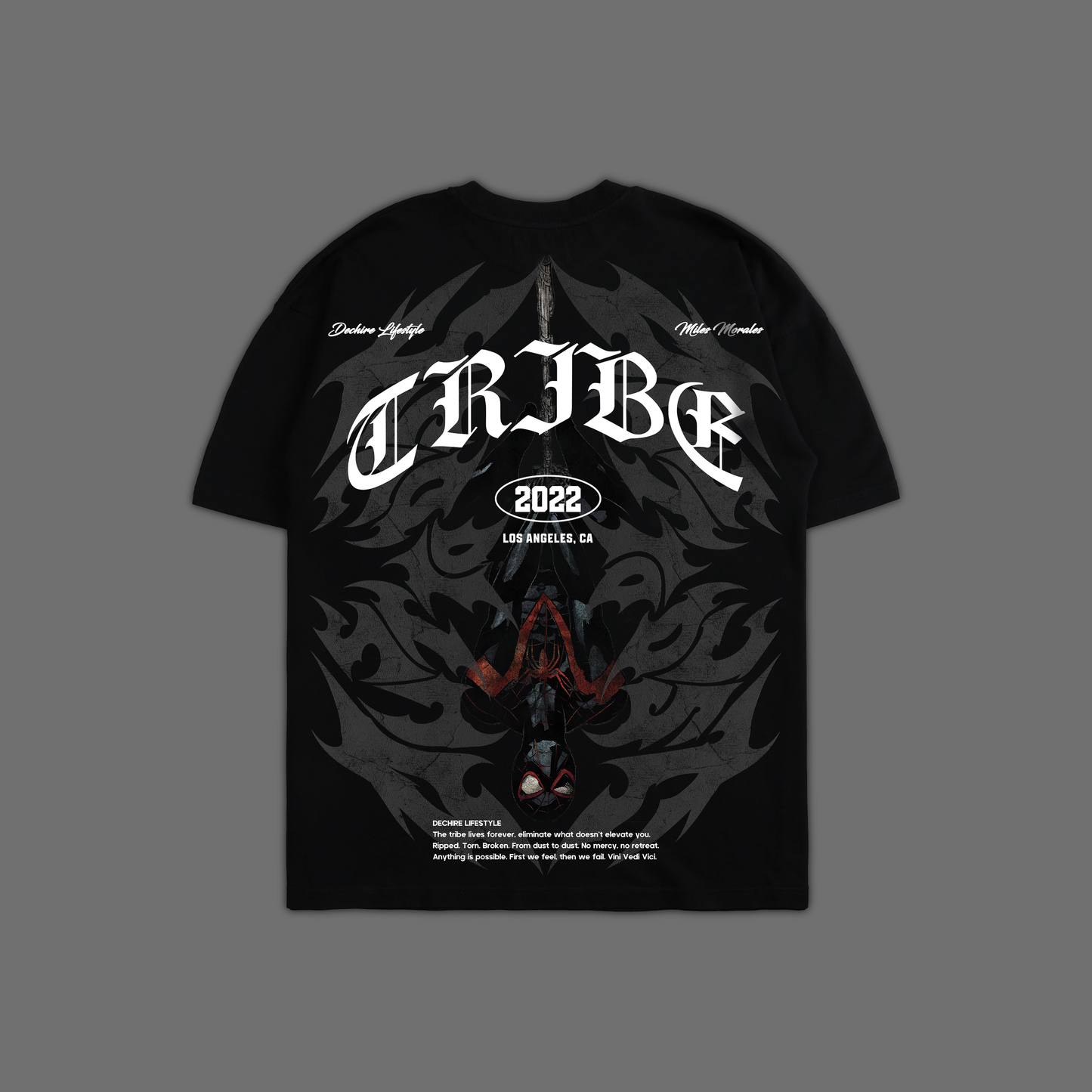 MILES MORALES | INTO THE SPIDERVERSE 'EXCLUSIVE' OVERSIZED TEE IN BLACK