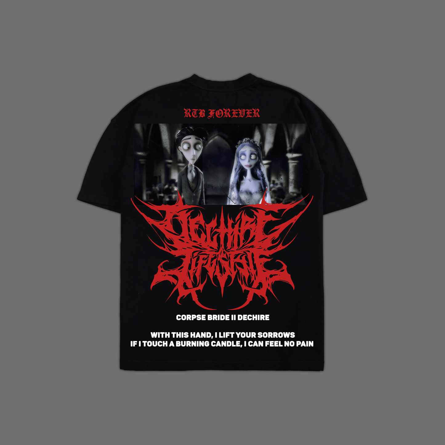 LIFT YOUR SORROWS 'LIMITED' OVERSIZED TEE IN BLACK