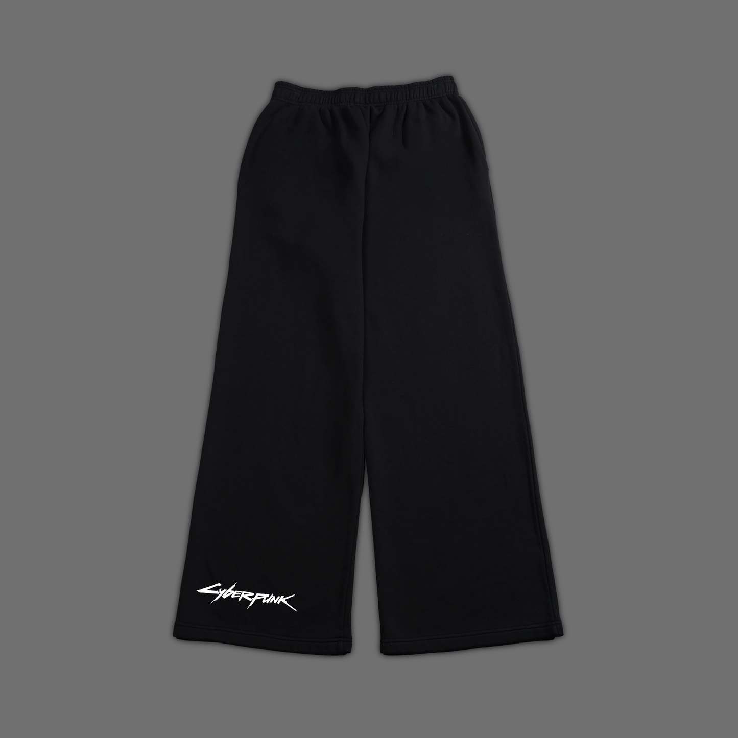 NETRUNNER WIDE LEG OS FLEECE SWEATS IN BLACK