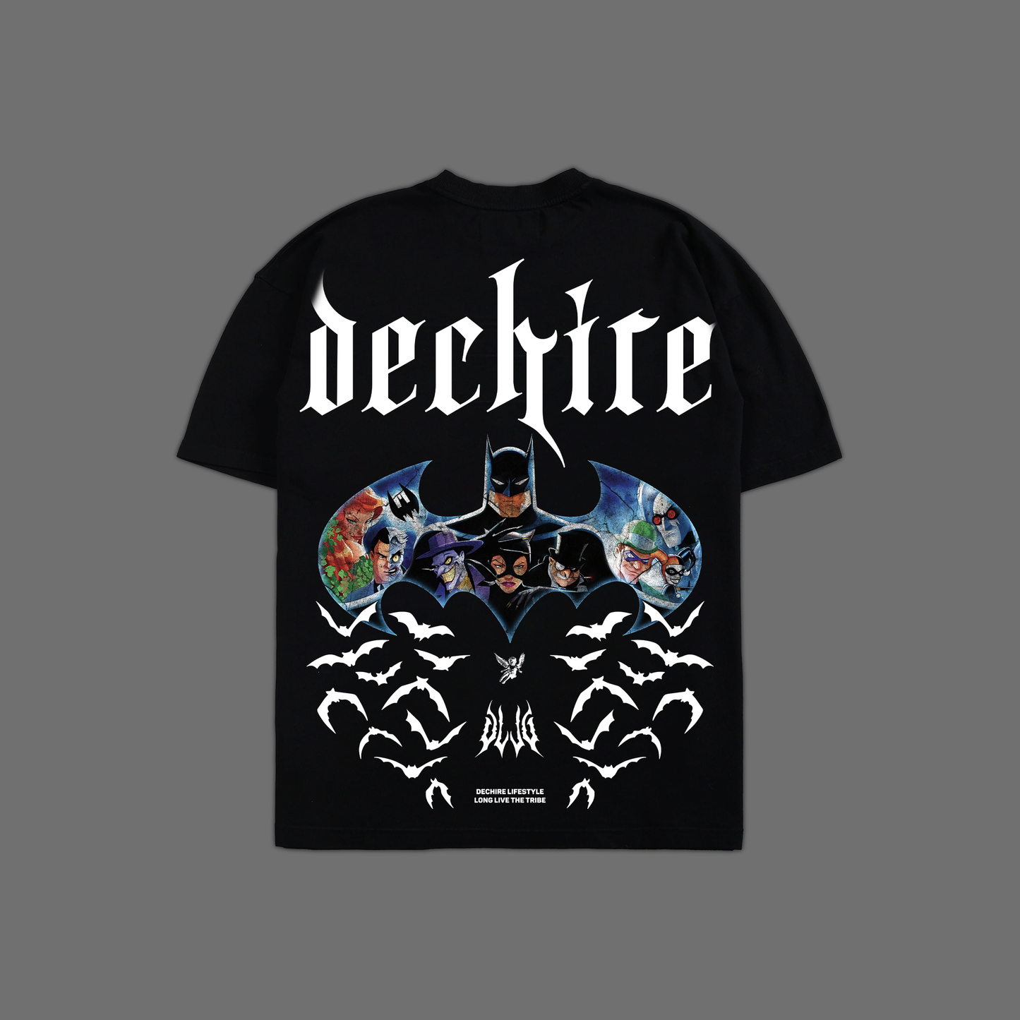 THE ANIMATED SERIES '1992 EDITION' OVERSIZED TEE IN BLACK & GRAY