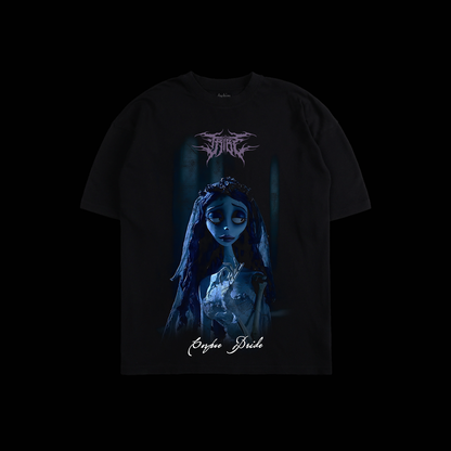 CORPSE BRIDE 'LIMITED' OS TEE IN BLACK