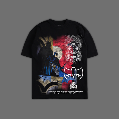 THE ANIMATED SERIES '1992 EDITION' OVERSIZED TEE IN BLACK & GRAY