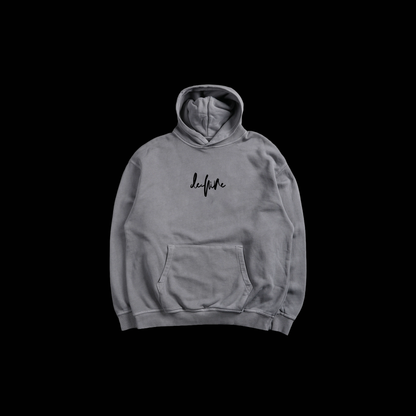 ELEKTRA 'CHAPTER 1' OVERSIZED BOX CUT HOODIE IN GRAY