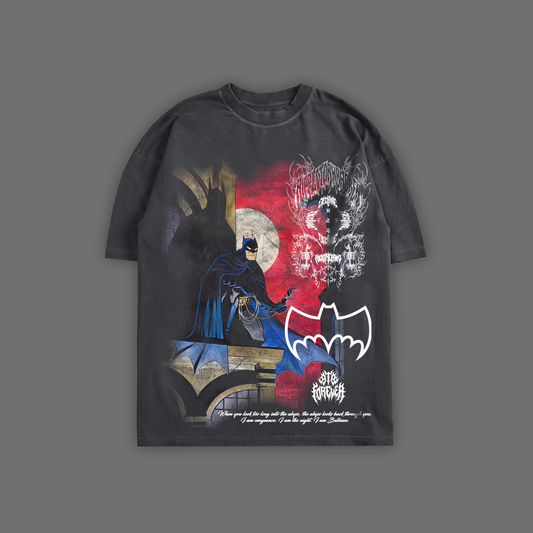 THE ANIMATED SERIES '1992 EDITION' OVERSIZED TEE IN BLACK & GRAY