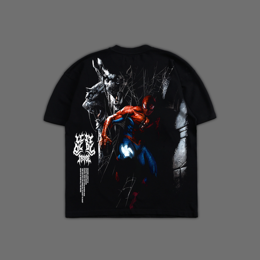THE AMAZING SPIDER-MAN: GOBLIN'S VENGEANCE 'EXCLUSIVE' OVERSIZED TEE IN BLACK