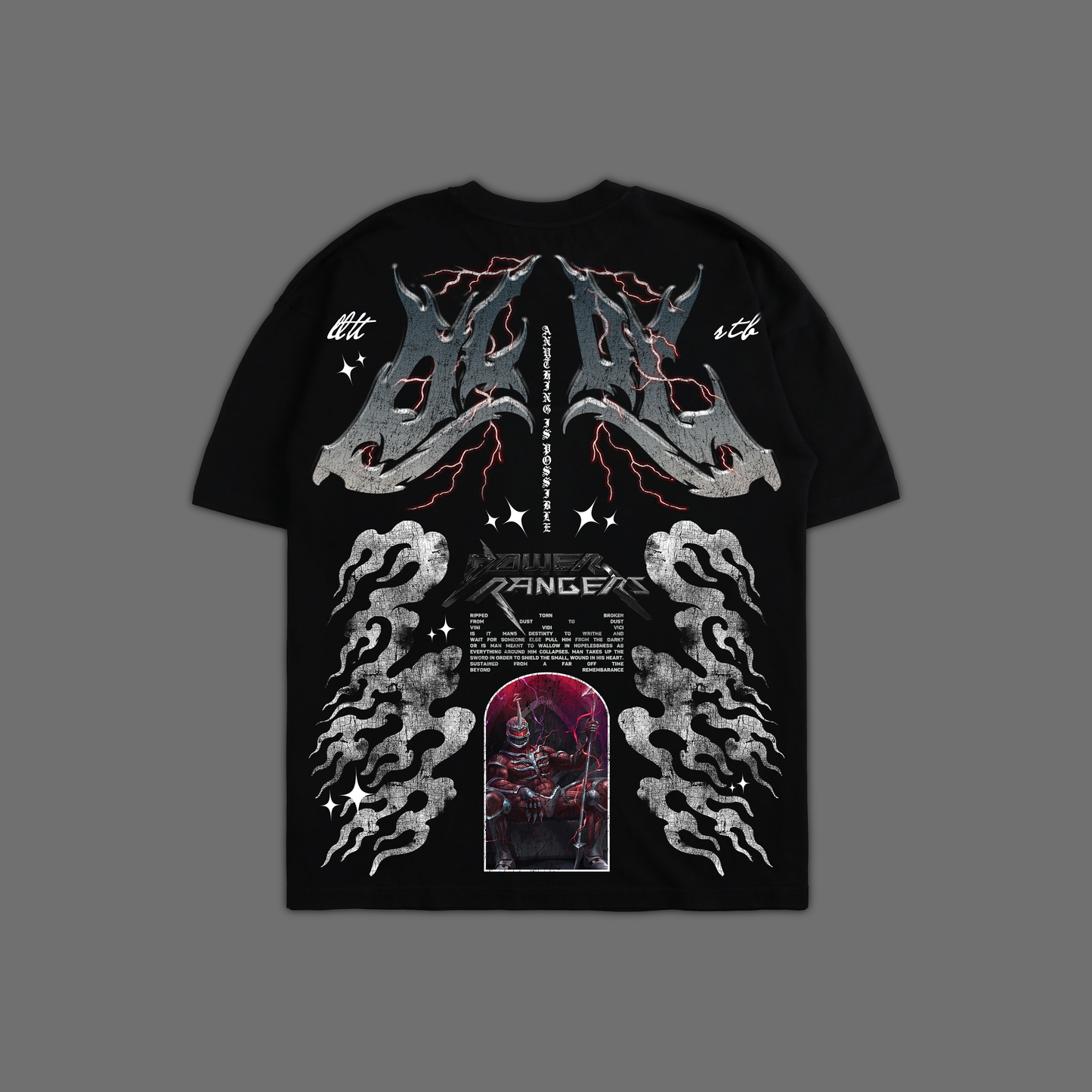 LORD ZEDD 'ICON SERIES' OVERSIZED TEE IN BLACK