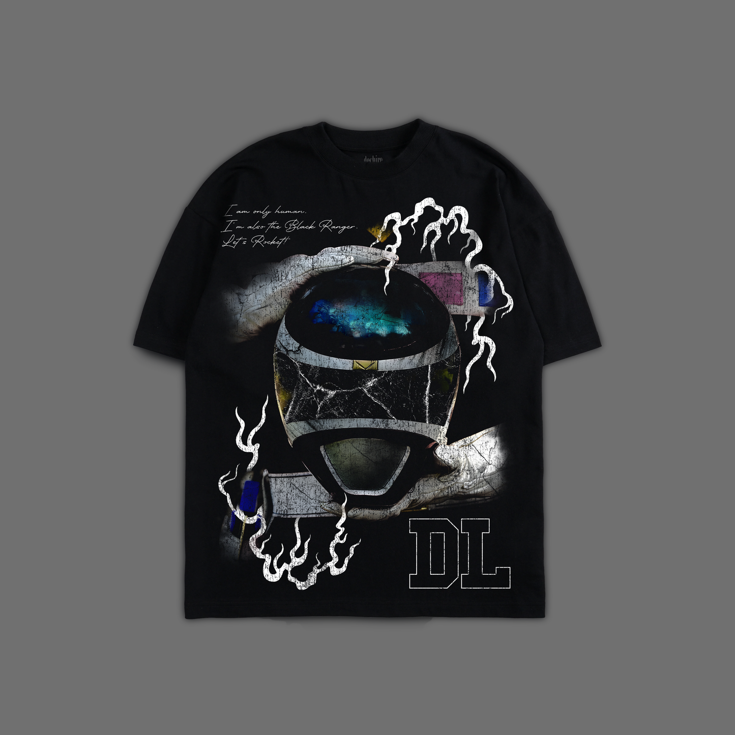 IN SPACE || BLACK RANGER 'LIMITED' OVERSIZED TEE IN BLACK