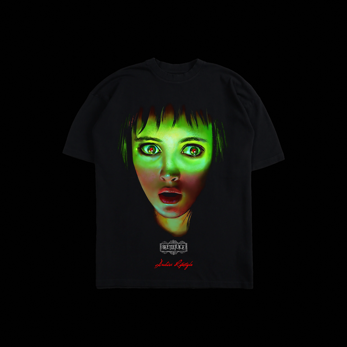 BEETLEJUICE '50 X$1 EXCLUSIVE' OS TEE IN BLACK