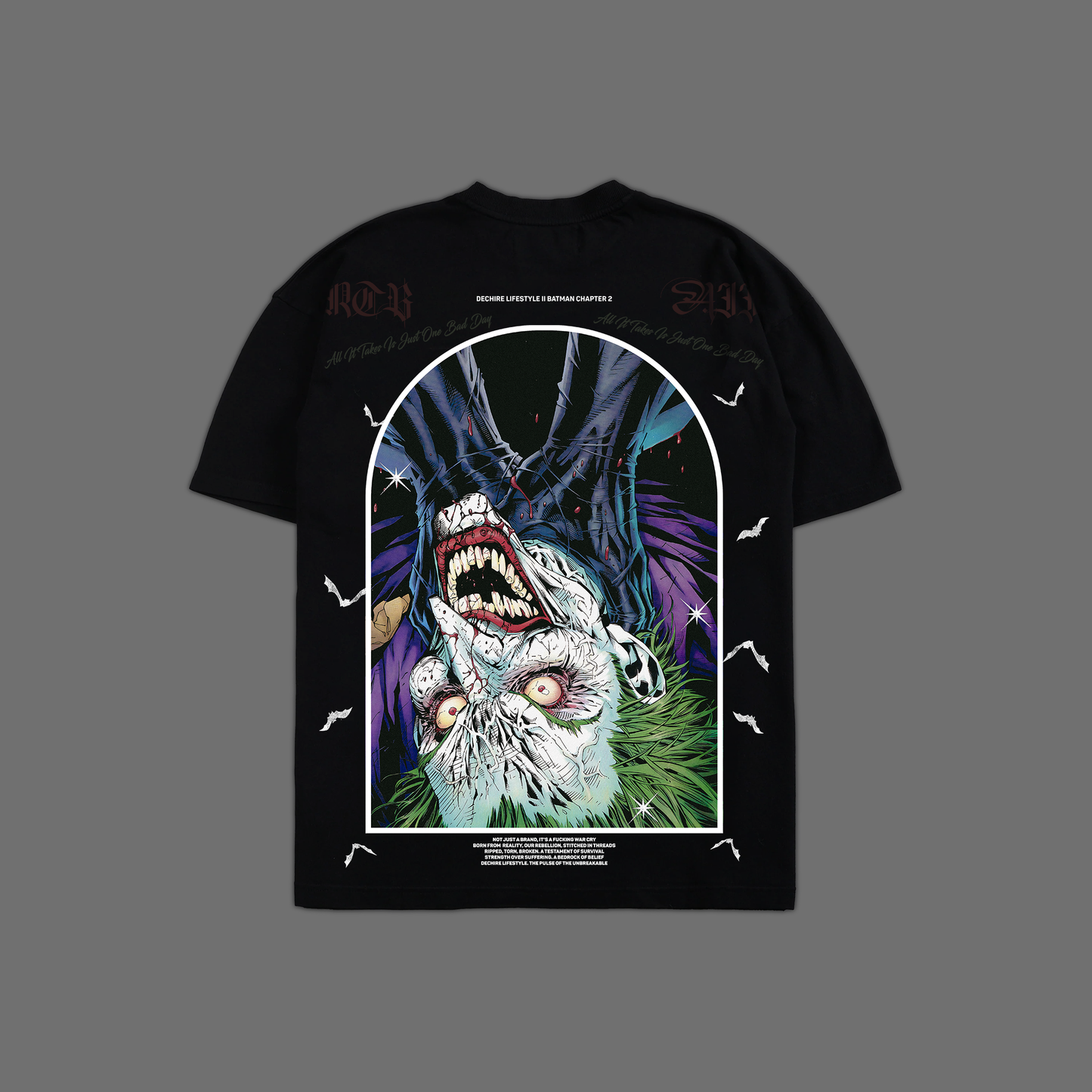 THE KILLING JOKE 'LIMITED' OVERSIZED TEE IN BLACK