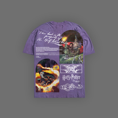 HALF-BLOOD PRINCE 'BOOK SERIES EDITION' OVERSIZED TEE IN LOTUS PURPLE & BLACK