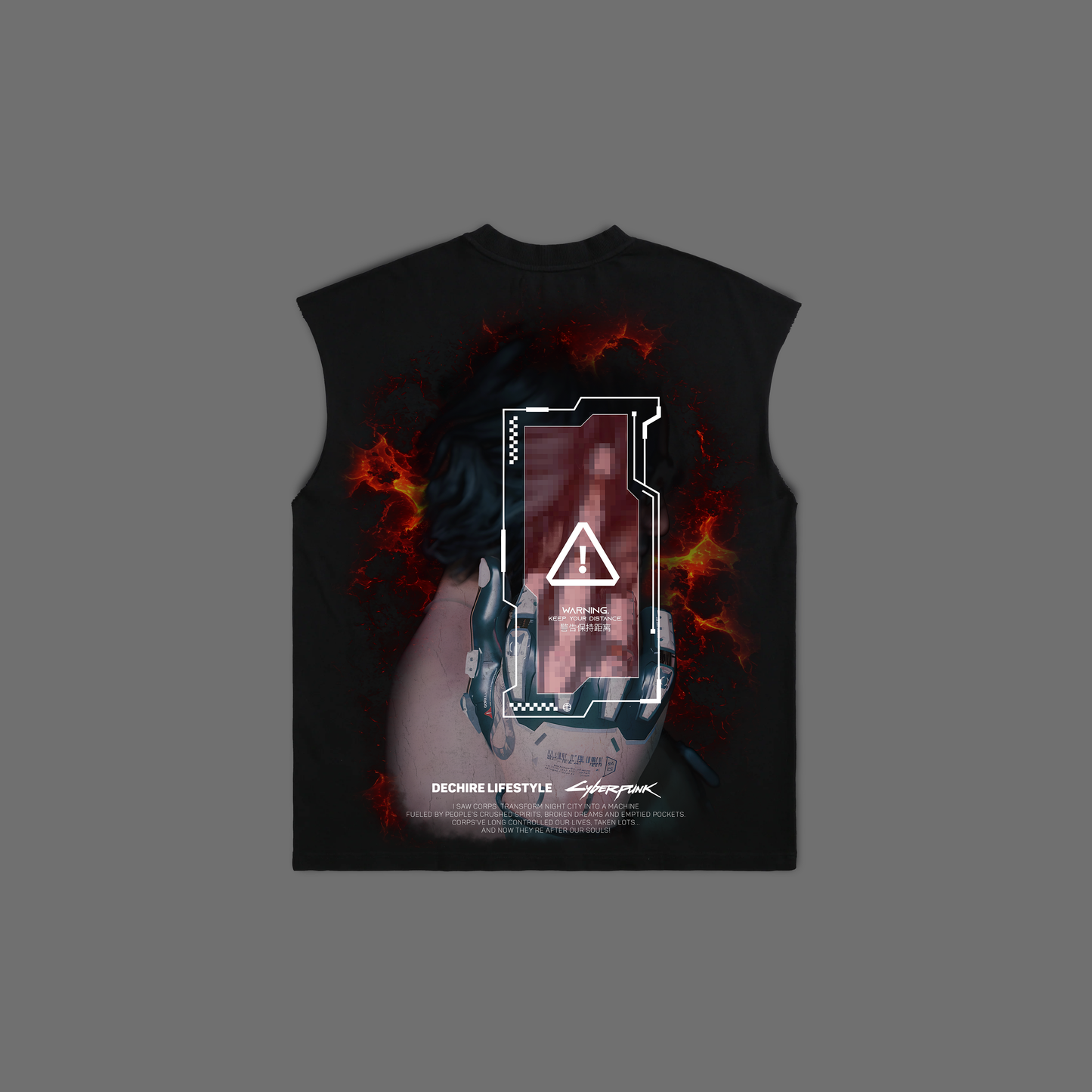 JOHNNY SILVERHAND MUSCLE TANK IN BLACK