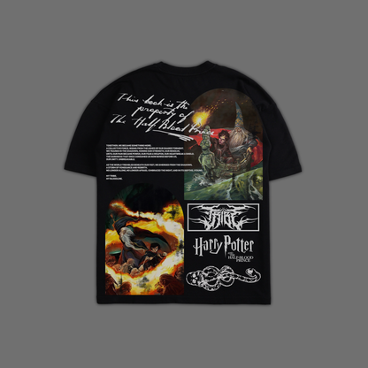 HALF-BLOOD PRINCE 'BOOK SERIES EDITION' OVERSIZED TEE IN LOTUS PURPLE & BLACK