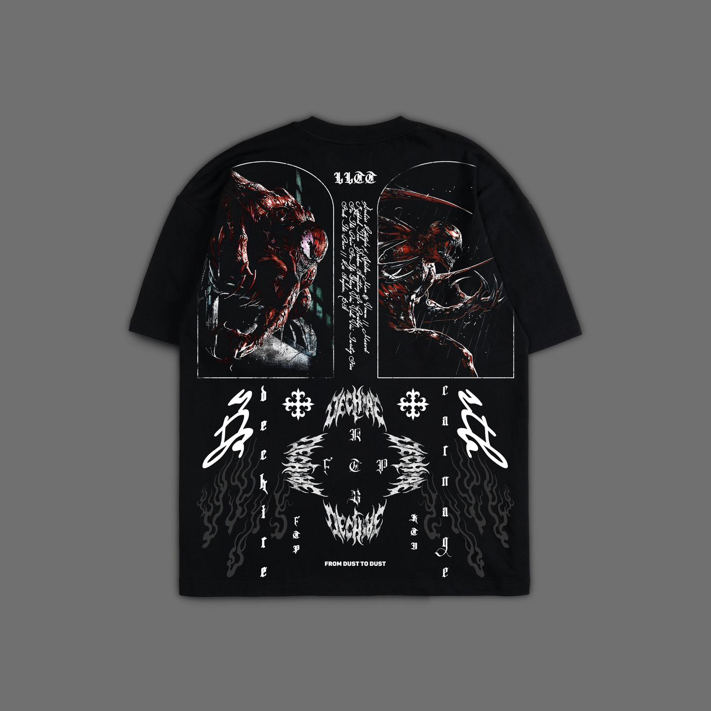 CARNAGE | SYMBIOTIC CHAOS '1 OF 200' OVERSIZED TEE IN BLACK