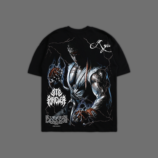 SF | RYU '38 YEAR ANNIVERSARY EDITION' '1 OF 200' OVERSIZED TEE IN BLACK