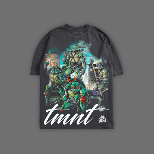 MEMENTO MUTANT 'LIMITED' OVERSIZED TEE IN BLACK & CHARCOAL GRAY