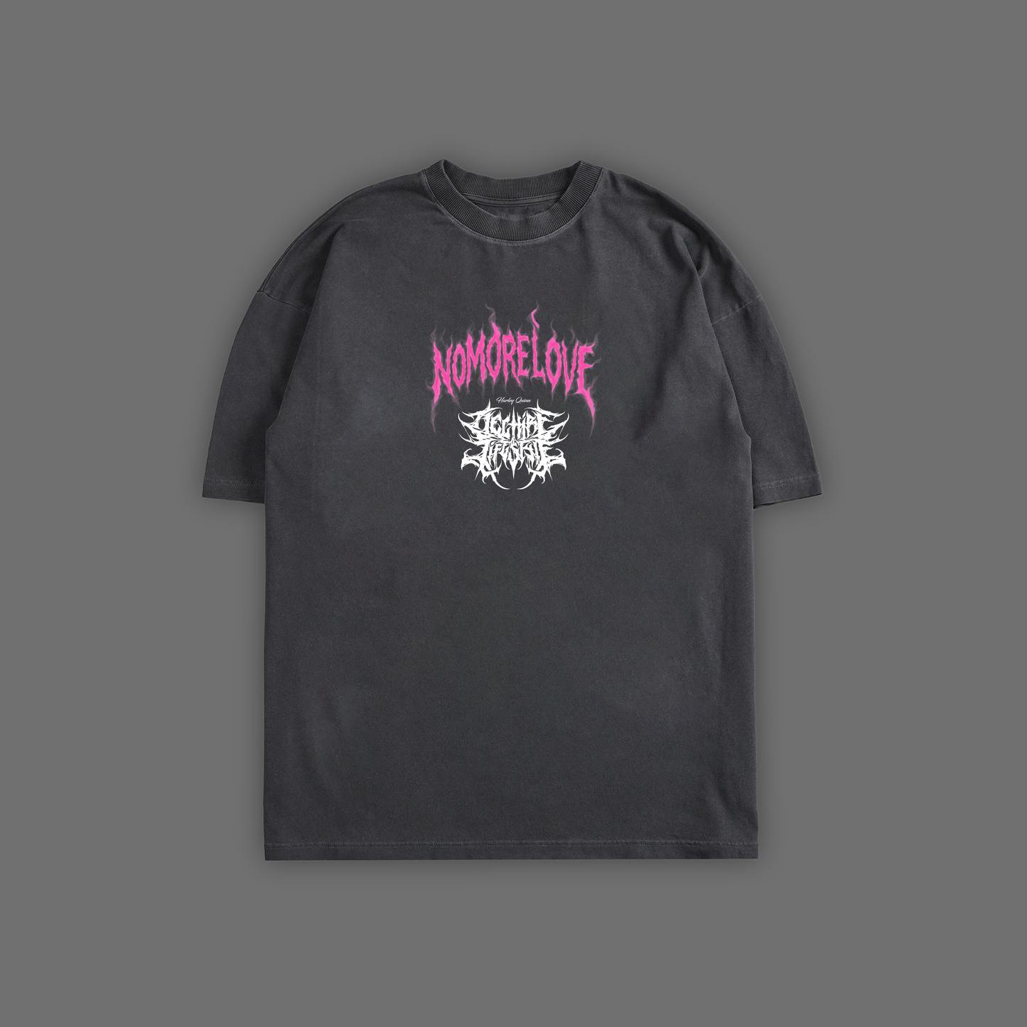 NO MORE LOVE | HARLEY QUINN 'LIMITED' OS TEE IN BLACK, GRAY, & PURPLE