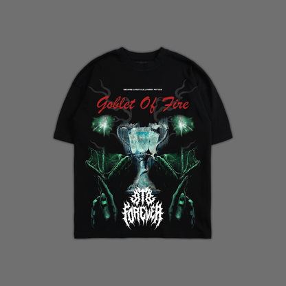 THE GOBLET OF FIRE 'LIMITED' OVERSIZED TEE IN BLACK