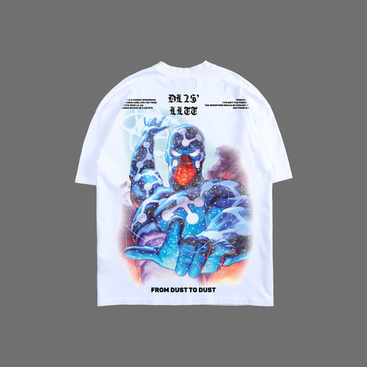 COSMIC SPIDER-MAN 'EXCLUSIVE' OVERSIZED TEE IN WHITE