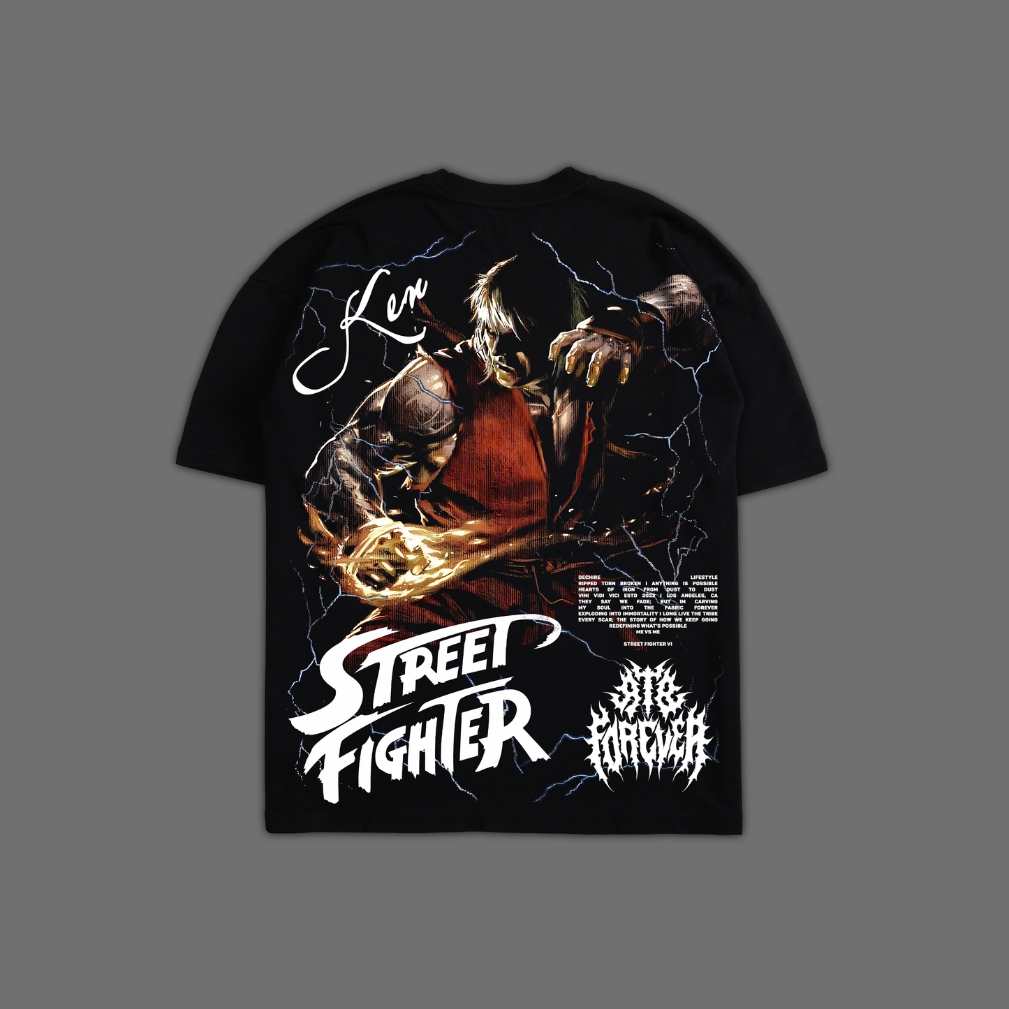 SF | KEN '38 YEAR ANNIVERSARY EDITION' '1 OF 200' OVERSIZED TEE IN BLACK