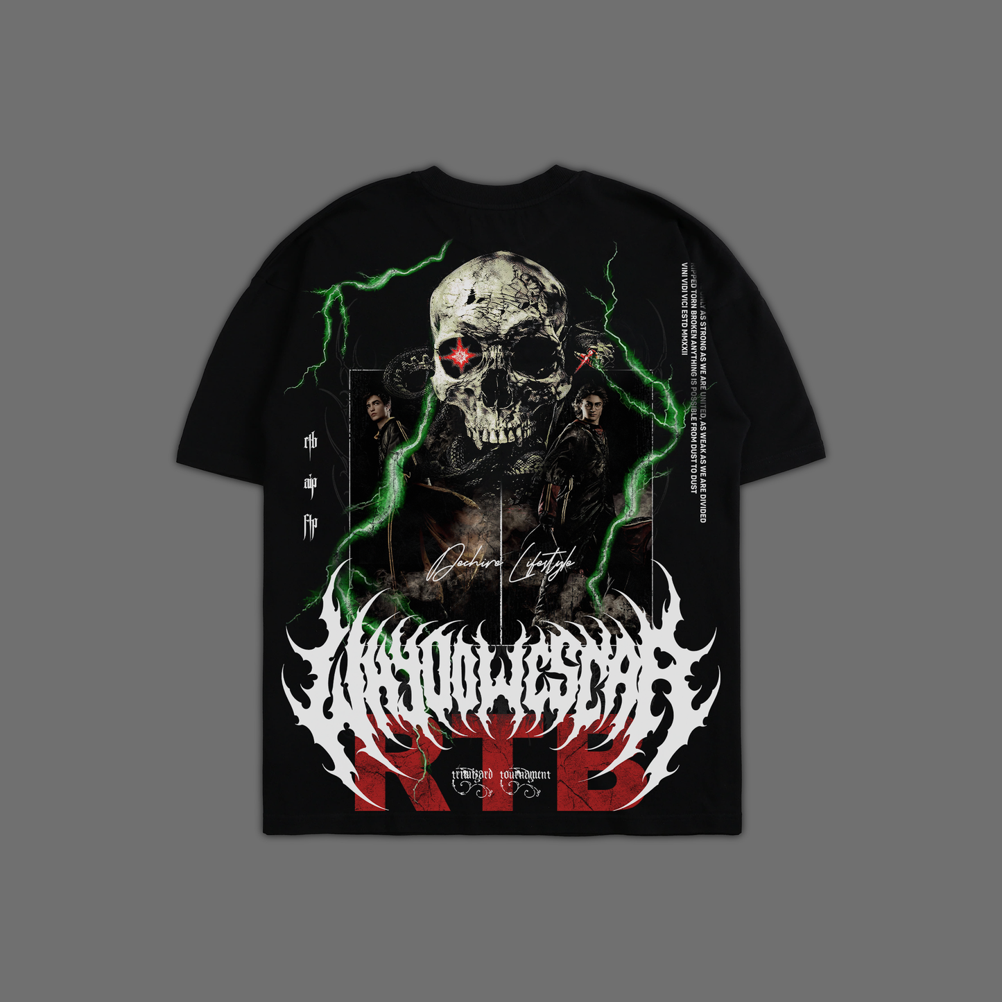 THE GOBLET OF FIRE 'LIMITED' OVERSIZED TEE IN BLACK