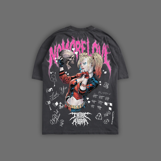 NO MORE LOVE | HARLEY QUINN 'LIMITED' OS TEE IN BLACK, GRAY, & PURPLE