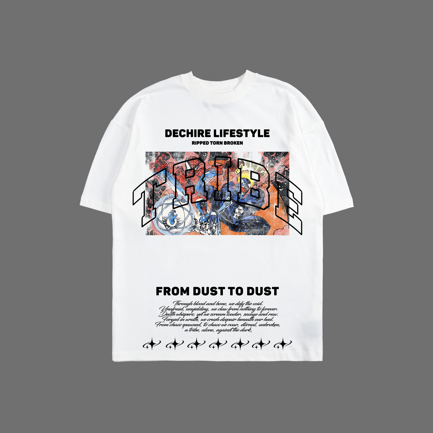 COSMIC SPIDER-MAN 'EXCLUSIVE' OVERSIZED TEE IN WHITE