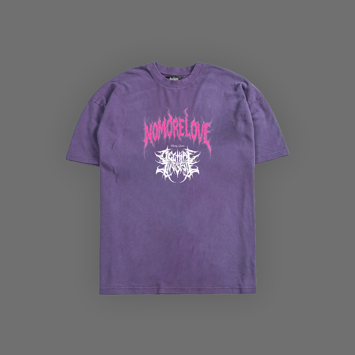 NO MORE LOVE | HARLEY QUINN 'LIMITED' OS TEE IN BLACK, GRAY, & PURPLE