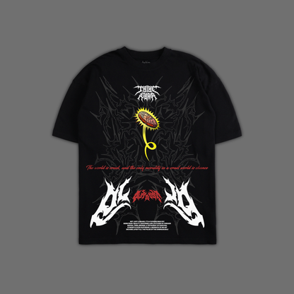 CHANCE & MORTALITY 'LIMITED' OVERSIZED TEE IN BLACK