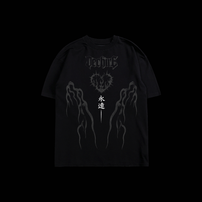 TRIAL BY FIRE 'LIMITED' OVERSIZED TEE IN BLACK