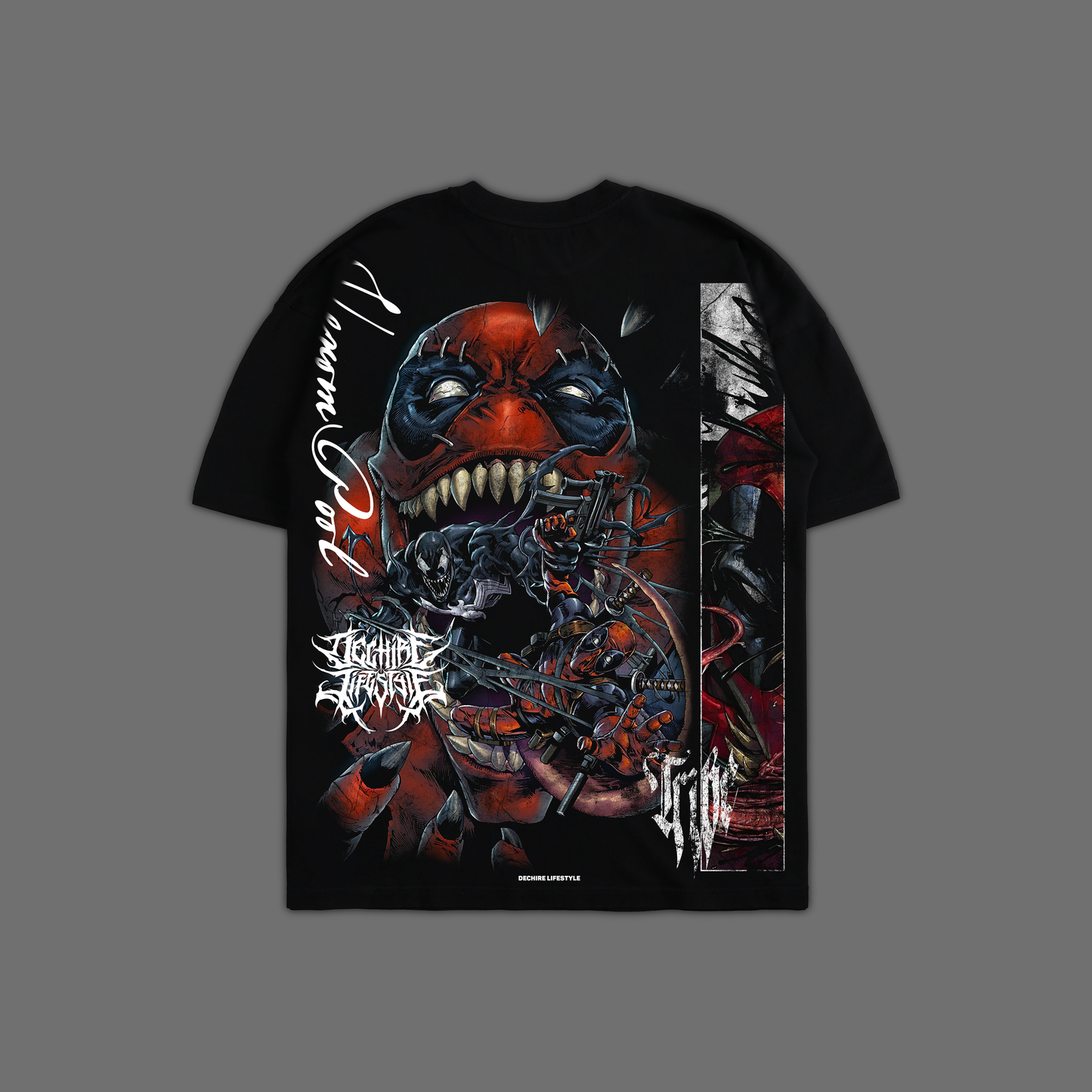 VENOMPOOL 'EXCLUSIVE' OVERSIZED TEE IN BLACK