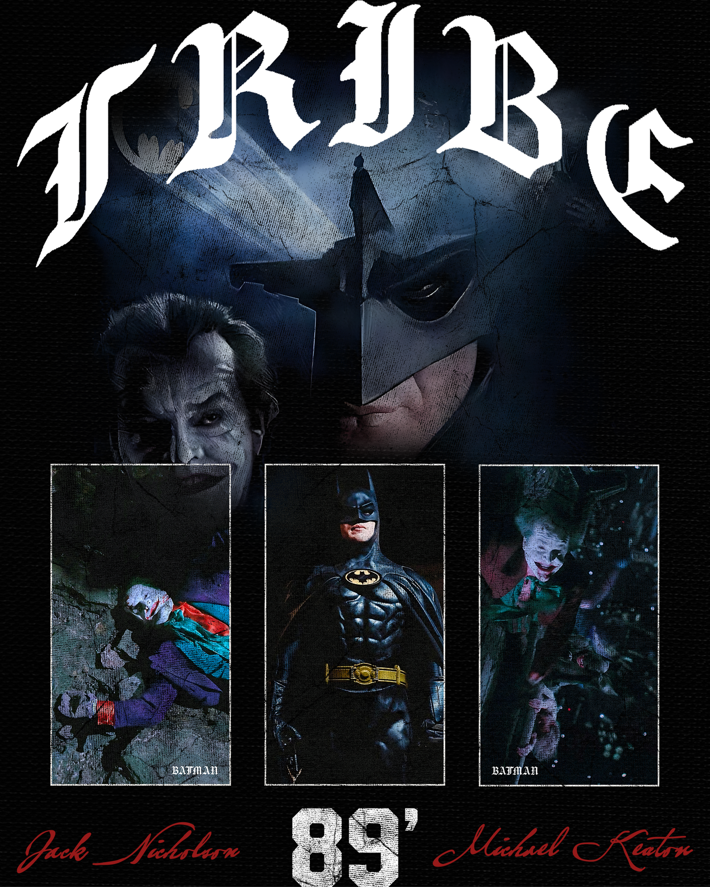 BATMAN 89' 'LIMITED' OVERSIZED TEE IN BLACK