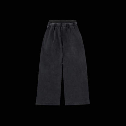 KILL THE NOISE | VINTAGE WASHED BAGGY WAIST SWEATS IN BLACK