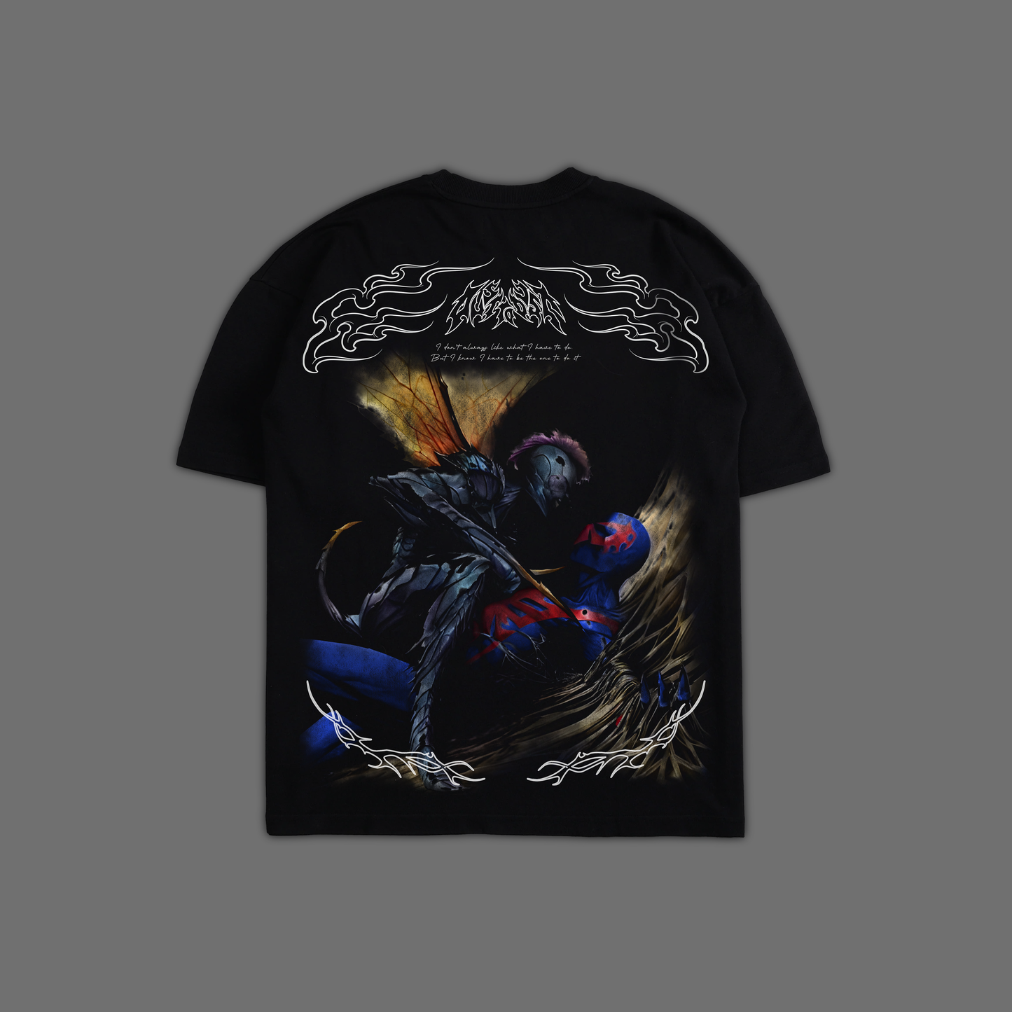 2099 'EXCLUSIVE' OVERSIZED TEE IN BLACK