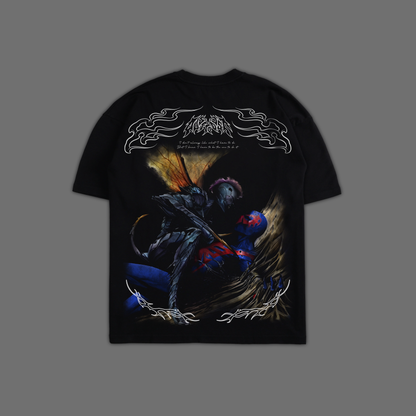 2099 'EXCLUSIVE' OVERSIZED TEE IN BLACK