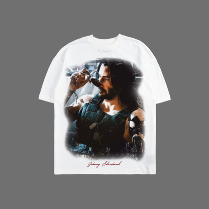 WAKE, THE F**K UP, SAMURAI! 'LIMITED' OVERSIZED TEE IN WHITE