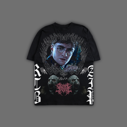 THE DEATHLY HALLOWS | TBWL '1 OF 500' OVERSIZED TEE IN BLACK