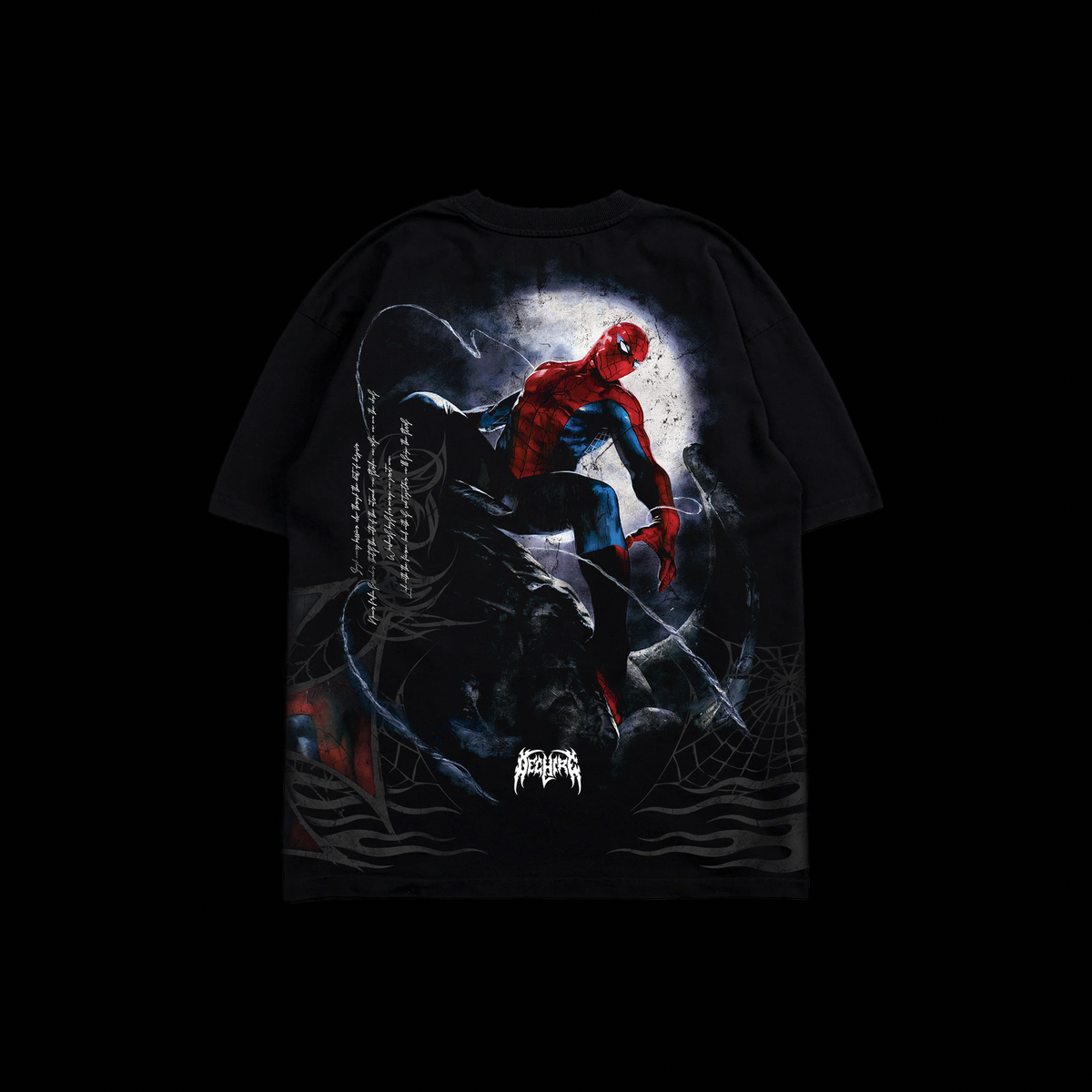 WITH GREAT POWER.. '1 OF 500 | DAY I' OS TEE IN BLACK